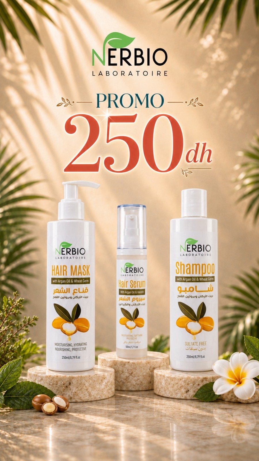 Gamme cheuveux argan