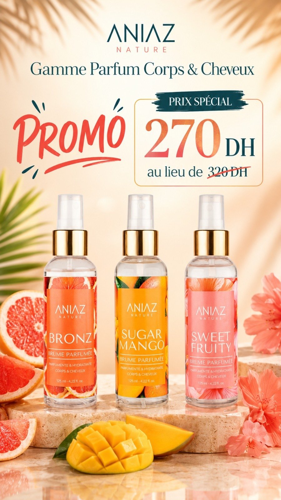 Gamme parfum corps & cheveux